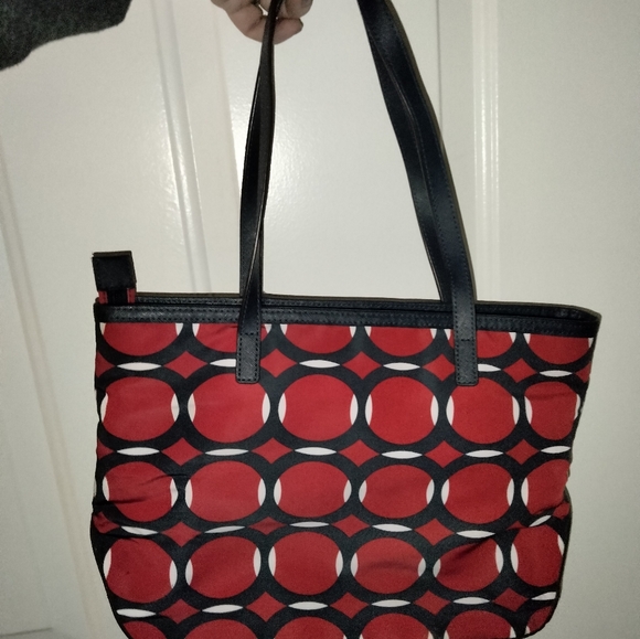 Michael Kors Red and Blue Handbag - Picture 8 of 8
